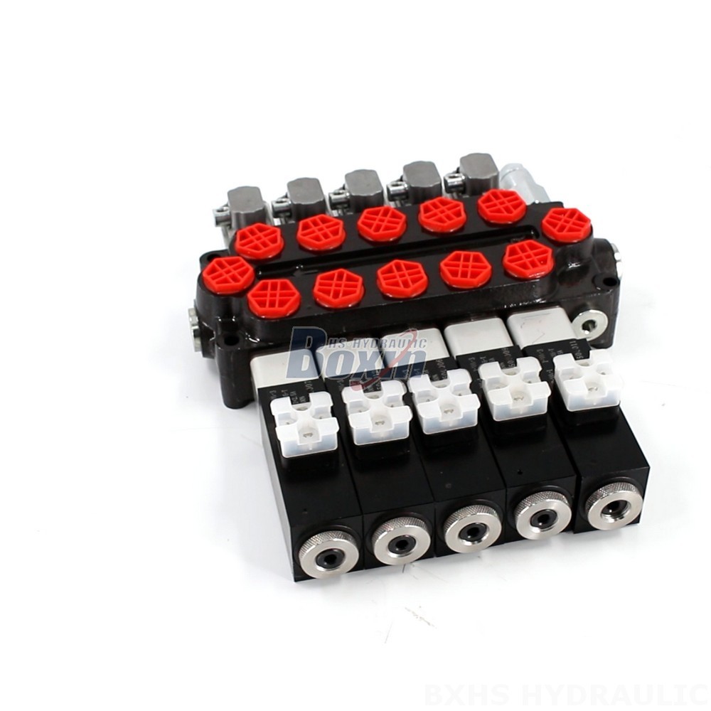 OEM/ODM/Private Label Custom Manufacturing for Q45 Solenoid And Manual 5 Spool Monoblock Directional Valve main image